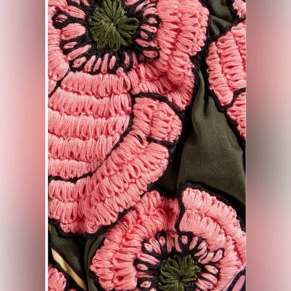 AGUA BY AGUA BENDITA Soya Botanica Rosa Embroidered Bikini Top NWT - Picture 5 of 16